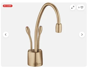 InSinkErator F-HC1100BB Indulge Hot/Cold Water Dispenser Faucet, Brushed Bronze - Picture 1 of 13