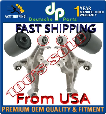 JAGUAR XJ S TYPE Braços de Controle Inferiores Traseiros BUSHING Buchas CONJUNTO 2 - Ambos os Braços - Imagem 1 de 4