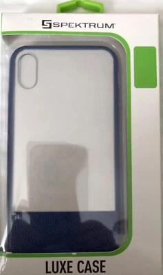 Футляр Spektrum Luxe для iPhone X/Xs темно-синий и прозрачный - Изображение 1 из 3