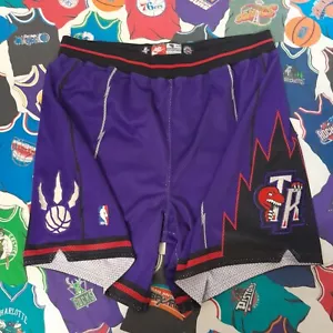 Vtg Nike Toronto Raptors Team Issued Pro Cut Game Shorts Men Size 48 used worn - Picture 1 of 9