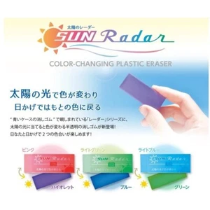 Sun Color-changing SEED Clear Radar Eraser Transparent Drawing Pencil Clean Pink - Picture 1 of 12