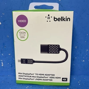 Belkin f2cd079bt Mini DisplayPort DP to HDMI Cable Adapter, 4k - Picture 1 of 4
