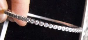 Pandora Vintage Timeless Sparkle Hinged Bangle Size 2. S925 ALE - Picture 1 of 6