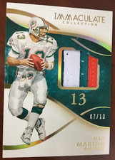 2020 Panini Immaculate Relic Card - Dan Marino INM36 07/13