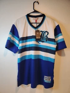 NWT Black Pike Soccer Style Jersey Men's Size Large Blue White Brand New! NICE!! - Picture 1 of 8