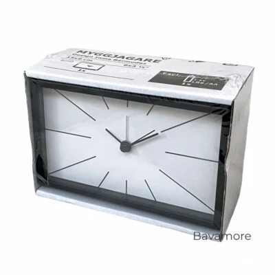 Ikea MYGGJAGARE Alarm clock, Steel, Classic black, 6x 4x 2 ¾ " BRAND NEW - Image 1 of 3