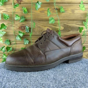 Zapatos Oxford Derby Impermeables Johnston & Murphy Hombres Talla 11 Cuero Marrón Con Cordones - Imagen 1 de 8