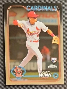 Masyn Winn RC 2024 Topps Chrome #189 St. Louis Cardinals - Bild 1 von 2