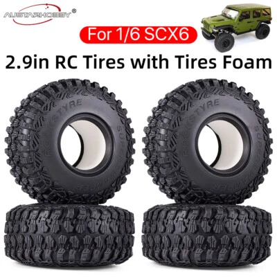 Austar RC 2.9" Reifen Foam Insert Wheels Felgen für Axial SCX6 1/6 RC Crawler - Bild 1 von 4
