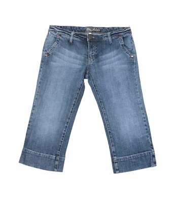 Bermuda jeans feminina Bu From Malibu 30R cintura 30 - Imagem 1 de 4