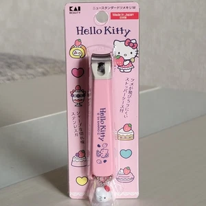 Hello Kitty Nagelknipser M KK2540 KAI Japan Sanrio Rosa Charm Stopper Etui Neu - Bild 1 von 8