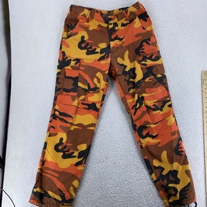 Rothco BDU Orange Camouflage Tactical Cargo Pants Fatigues Mens M 32 Adjustable - Picture 1 of 12