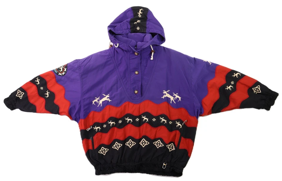 Abrigo Chaqueta De Colección Años 90 BOGNER x Goan Thylmann ESQUÍ EE. UU. Mujer’s M L Kautokeino 1/4 Cremallera Foto 1 de 4