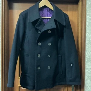 SOPHNET Peacoat Black Size L Wool Blend Jacket Used - Picture 1 of 9