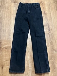Vtg Wrangler Womens 9x32 (26x31) 14MWZBK Black Cowboy Cut Western Jeans - Picture 1 of 11