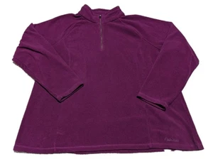 Cabela's Damen XLarge Lila Quarter Zip Gr. XL Fleece Langarm - Bild 1 von 5