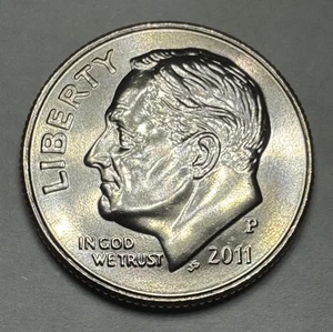 2011-P Roosevelt Dime 10cent Münze aus US Mint Set. Stempelglanz - Bild 1 von 6