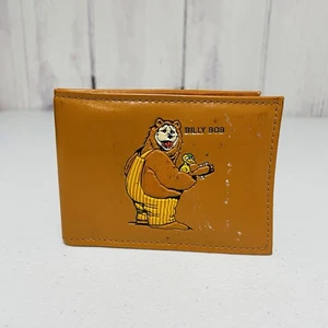 Vintage Showbiz Pizza Billy Bob Geldbörse Braun Hellbraun - Bild 1 von 3