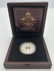 Guernsey 2019 - 200th anniversary Of Birth of Queen Victoria Silver £5 Coin - Picture 1 of 7