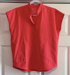 Figs Technical Collection Women’s Rafaela Oversized Scrub Top Orange Size 2XS - Picture 1 of 6