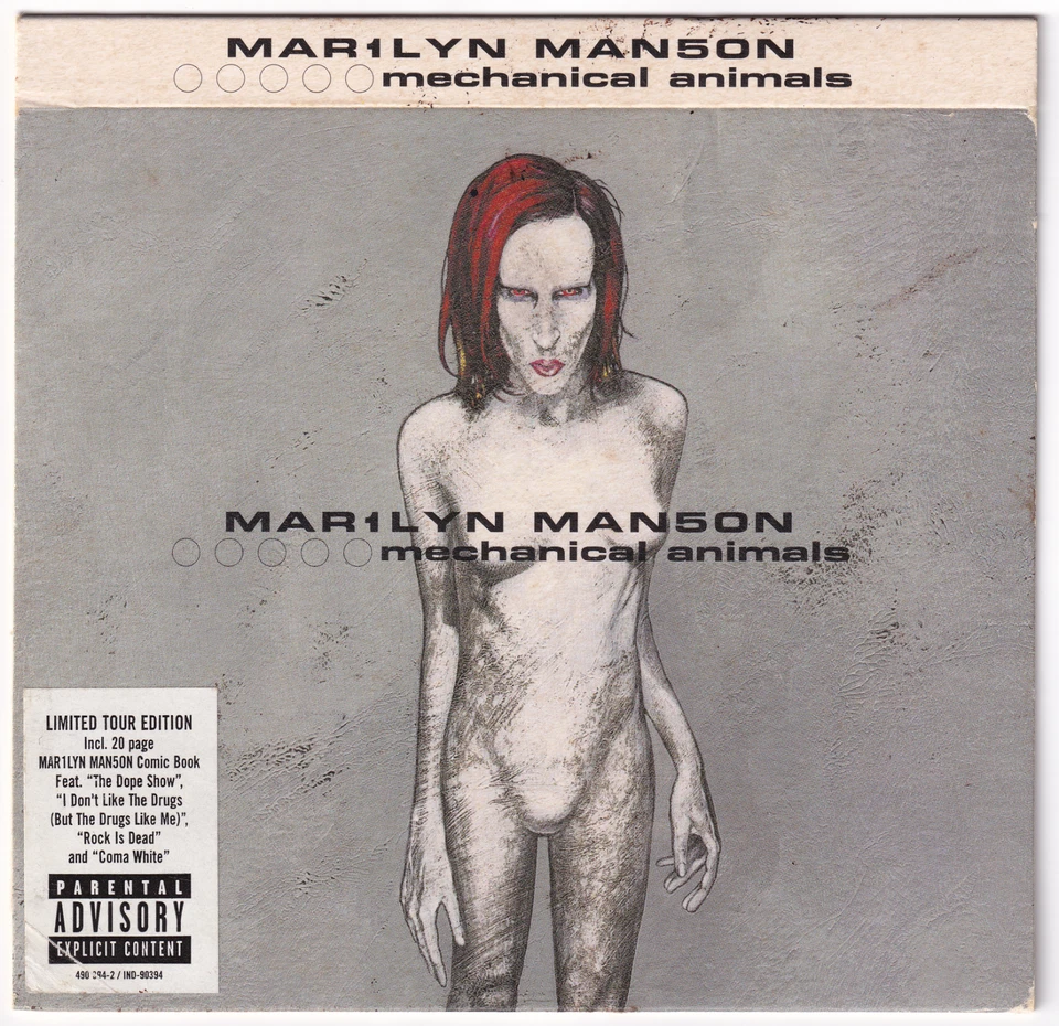 Marilyn Manson Mechanical Animals CD 1999 Import UK Limited Edition Comic Book - Image 1 of 4