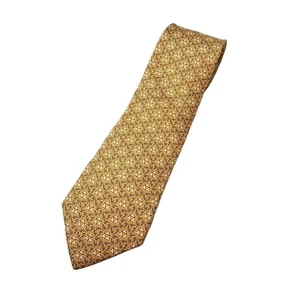 Cravatta collo HERMES rosso arancione logo seta venditore Giappone N0201 01 Made in France - Foto 1 di 4