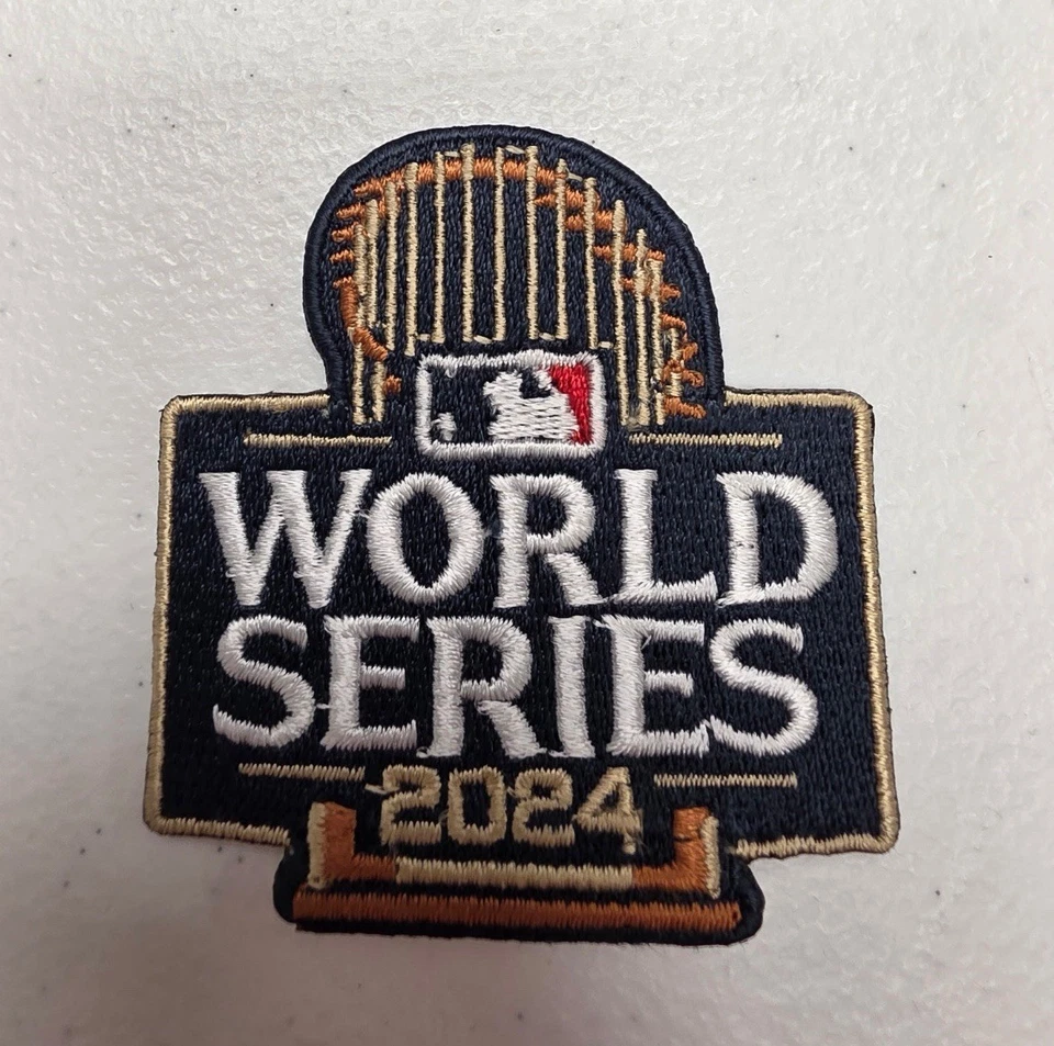 2024 World Series 2.5x2.5 Inches Iron-On Patch LA Dodgers Yankees MLB Baseball - Image 1 of 1