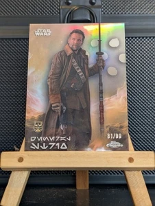 2025 Topps Chrome Star Wars #AV-120 General Strix Aurebesh Variation #81/99 - Picture 1 of 3