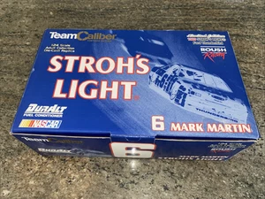 MARK MARTIN #6 1989 STROHS LIGHT FORD THUNDERBIRD 1/24 TEAM CALIBER DIE CAST CAR - Imagen 1 de 6