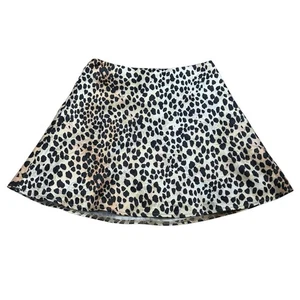 Princess Polly Skirt Satin Leopard Cheetah Print Women’s Size 0 - Picture 1 of 8