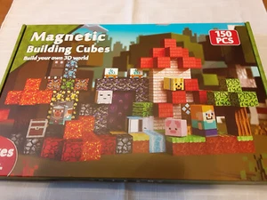 150 Magnetic Pixel Building Cubes STEAM Building Block Set Build 3D World New - Picture 1 of 3