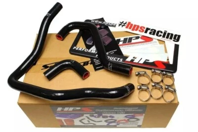 Kit de manguera de calefacción de silicona reforzada negra HPS para Toyota 4Runner/pickup 89-95 Foto 1 de 4