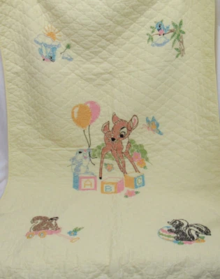 Manta bebé Bambi punto de cruz de colección Foto 1 de 4