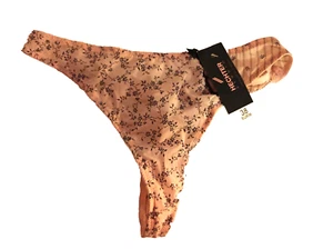 Hechter Studio Praline Rosa Mezcla Cuerda/Tanga Floral FR 38/UK 12/EUR 36 - Imagen 1 de 4