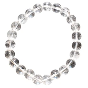 Amplificatore Premium CARICO Cristallo Quarzo 8mm Bracciale Perline Elastico ENERGIA REIKI - Foto 1 di 9