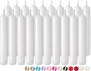 BRUBAKER Mini Candles 20 pcs - 3¾ x ½ Inch - Unscented for Rituals, Spells etc. - Picture 1 of 60