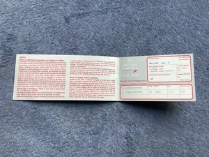 Billete de vuelo chárter original de British Airways Concorde LHR 1987 asiento 1B BA9080C - Imagen 1 de 7