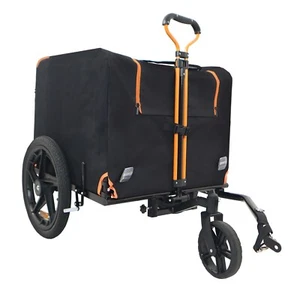 Dog Bike Bicycle Trailer Carrier Cat Stroller Jogging Wagon Small Medium Pets - Picture 1 of 10