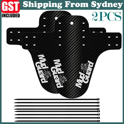 2x Bike Front Rear Fender Mudguard Mud Guard Tool Mountain Bicycle Road Cycling - image 1 of 4