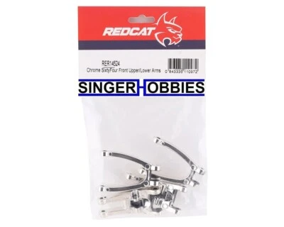 Brazos superiores e inferiores delanteros REDCAT RACING RER14524 SixtyFour (cromo) HH Foto 1 de 2