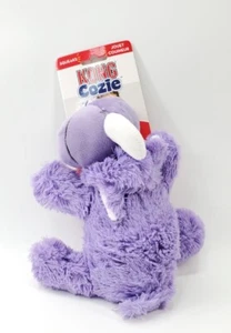 Kong Cozie Squeaks Purple Rosie Rhino Dog Toy Size Medium - Picture 1 of 5