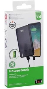 t'nb powerbank Batterie de secours 2 USB 10 000 mAh 10W eco pack - Photo 1 sur 3