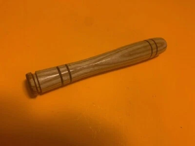 VINTAGE CUSTOM MADE HARDWOOD HANDLE FOR A MUSHROOM BUTT CAP @@AWESOME@@          - Image 1 of 3
