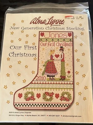 NEW Our First Christmas Stocking~Alma Lynne - Pattern Only - Image 1 of 2