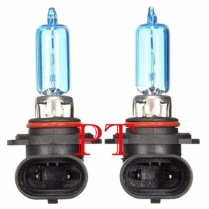 9005 HB3 12V 55W Halogen Headlight Light Bulbs 5000K Super White #y3 High Beam - Picture 1 of 7