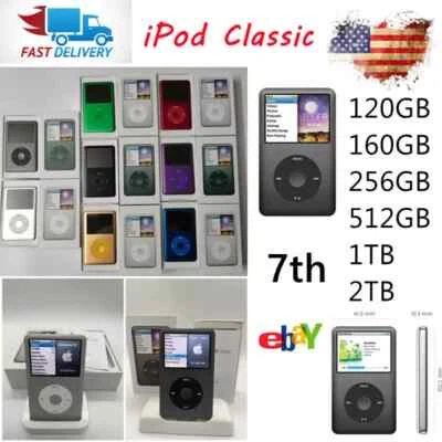 New Sealed Apple iPod Classic 7th Gen 256 512G 2TB All Colors- 🔥Warranty LOT🎁 - Image 1 of 4