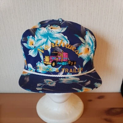 De Colección Hawaiano 5 Paneles Sombrero Cordón Bordado Papá Gorra Ceja Solapa Tropical Snapback Foto 1 de 4