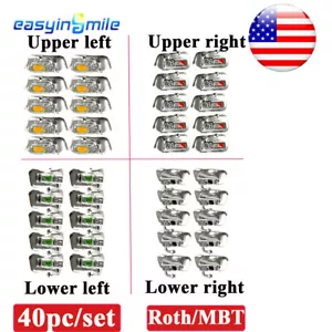 Dental Orthodontic Buccal Tubes Molar brackets Roth/MBT Bondable Non-con 1st 2nd - Picture 1 of 15