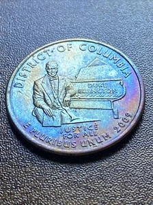 2009 P District of Columbia Territory Quarter Actual Coin Beautiful Tone! TK5466 - Picture 1 of 7