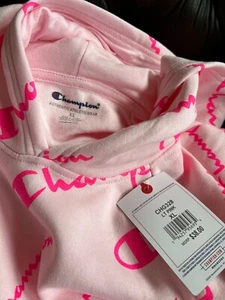 Champion Sweatshirt Youth Young Adults AOP Shadow Script Fleece Hoodie Pick One - Picture 1 of 8